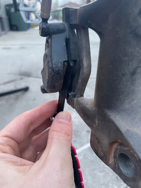Hydraulic disc brake contact point adjustment tool